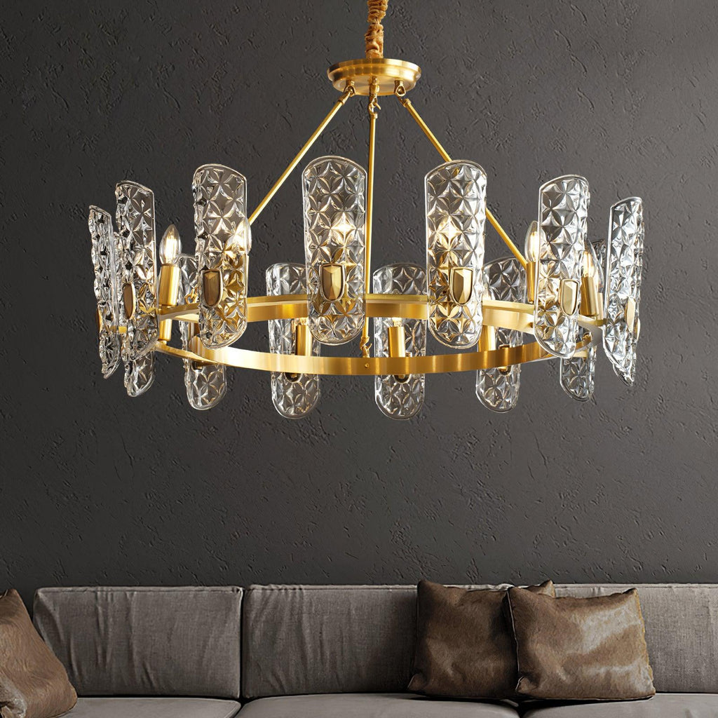 Kiranera Glass Chandelier-Moonnatur