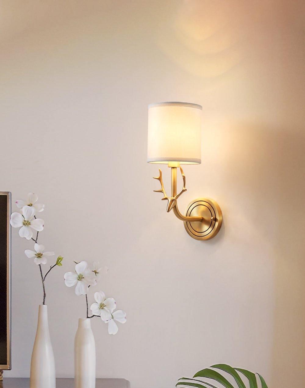 Jarlisse Brass Wall Light-Moonnatur