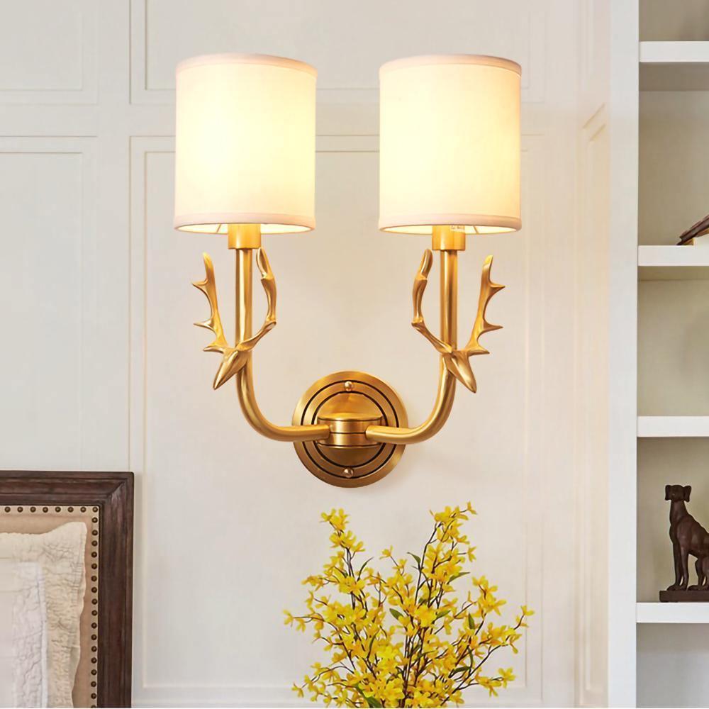Jarlisse Brass Wall Light-Moonnatur
