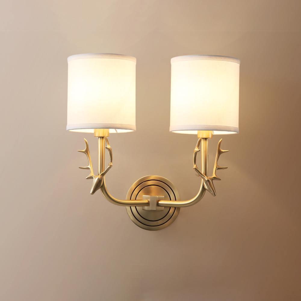 Jarlisse Brass Wall Light-Moonnatur