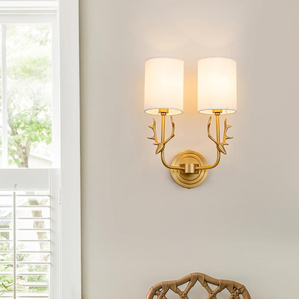 Jarlisse Brass Wall Light-Moonnatur