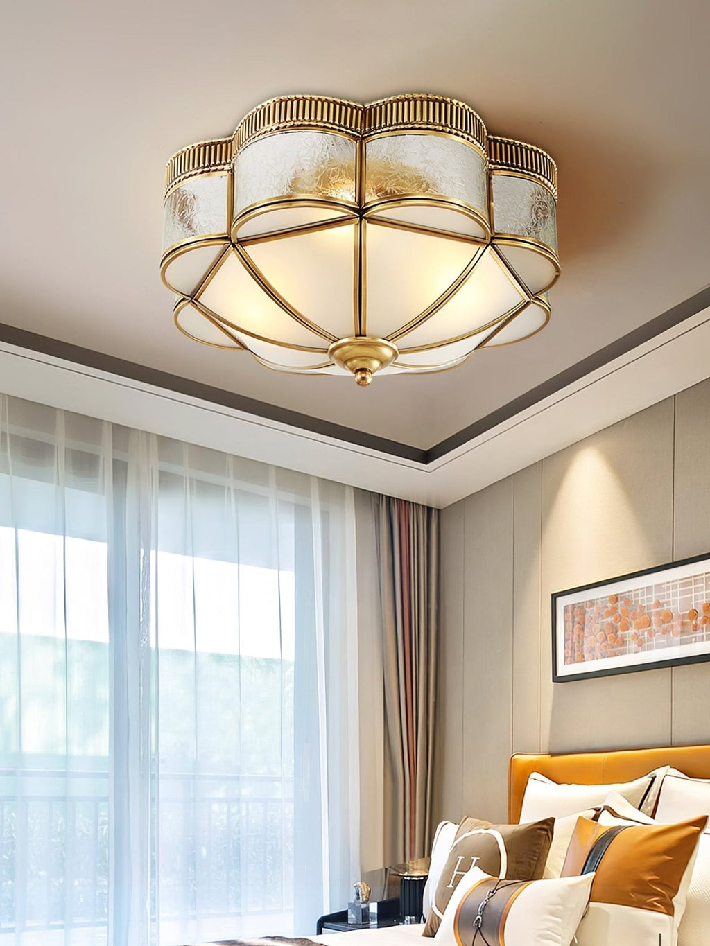 Ilyndra Glass Ceiling Light-Moonnatur