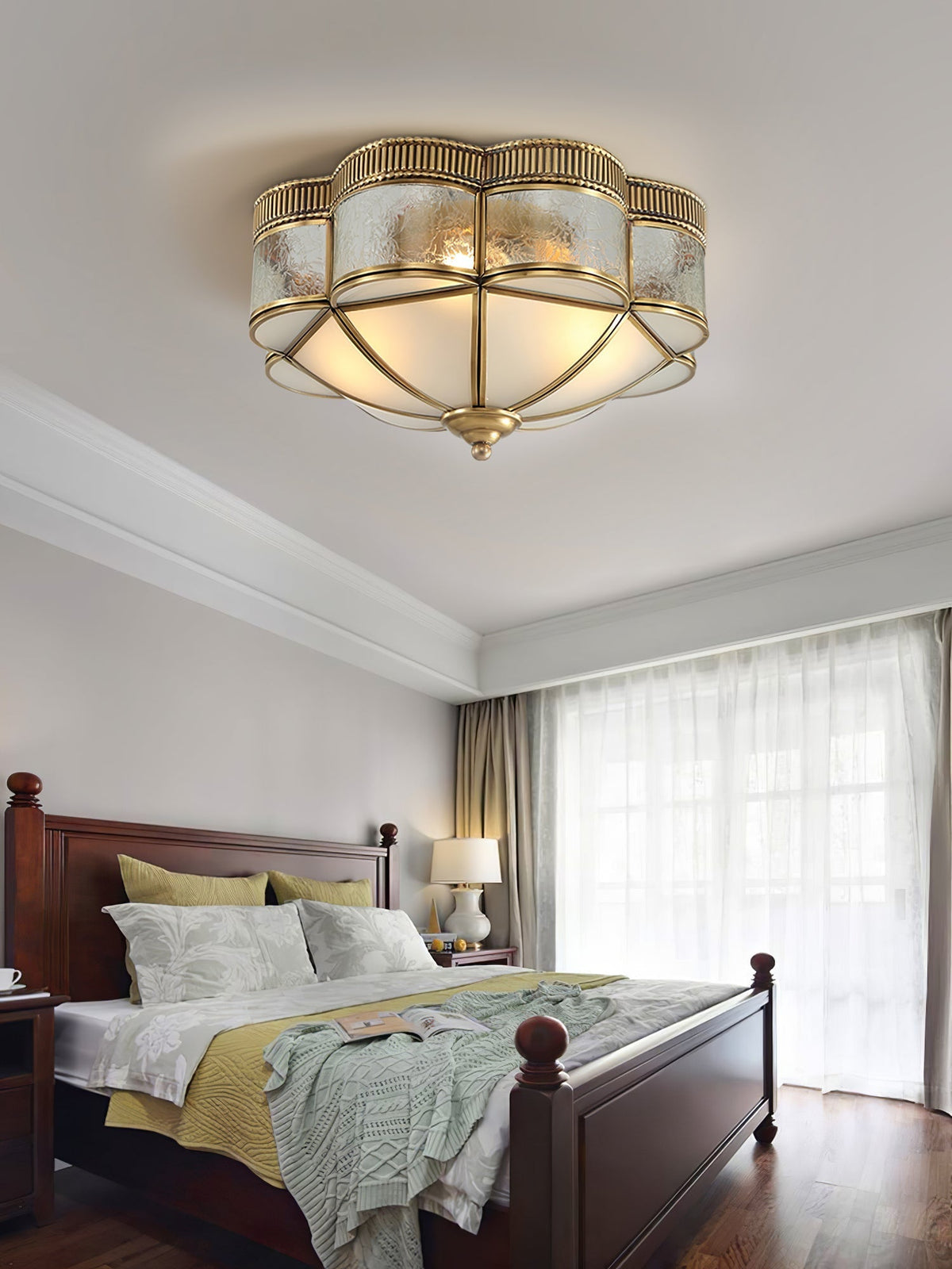 Ilyndra Glass Ceiling Light-Moonnatur