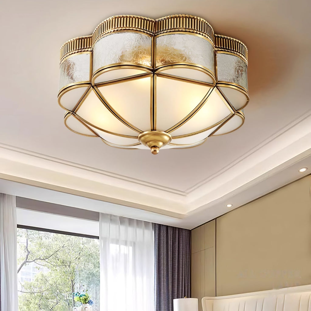 Ilyndra Glass Ceiling Light-Moonnatur
