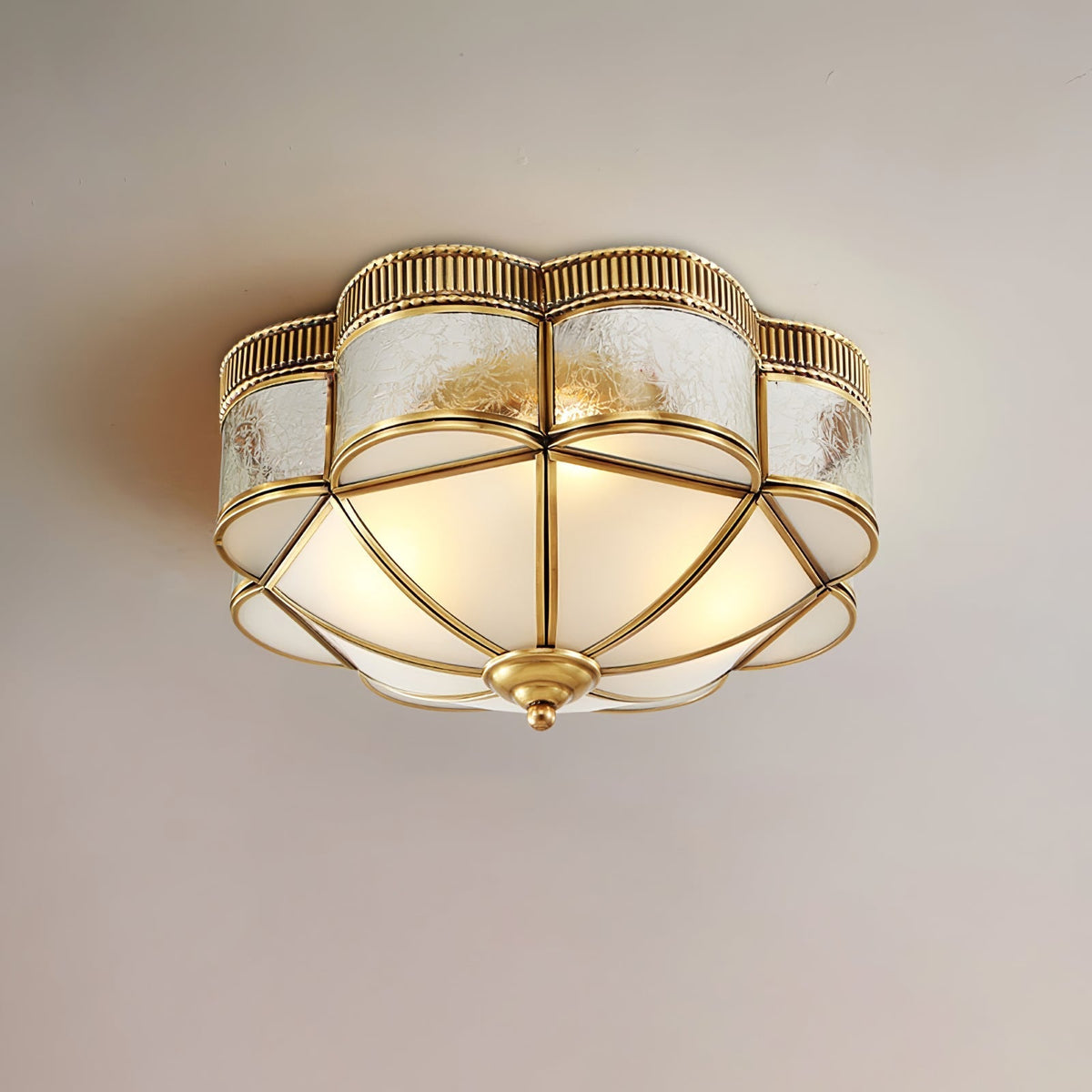 Ilyndra Glass Ceiling Light-Moonnatur