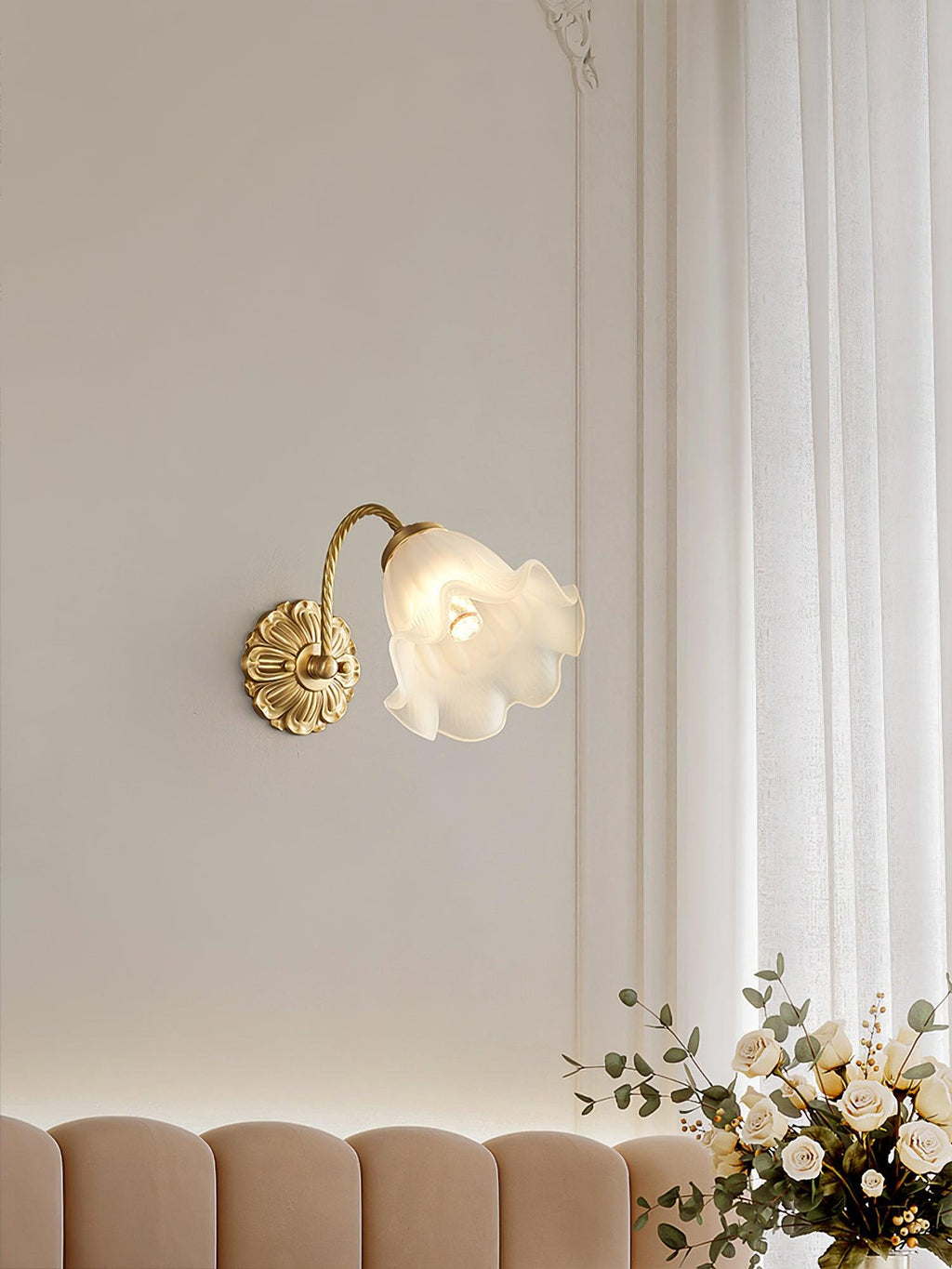 Veldenaria Glass Wall Light-Moonnatur