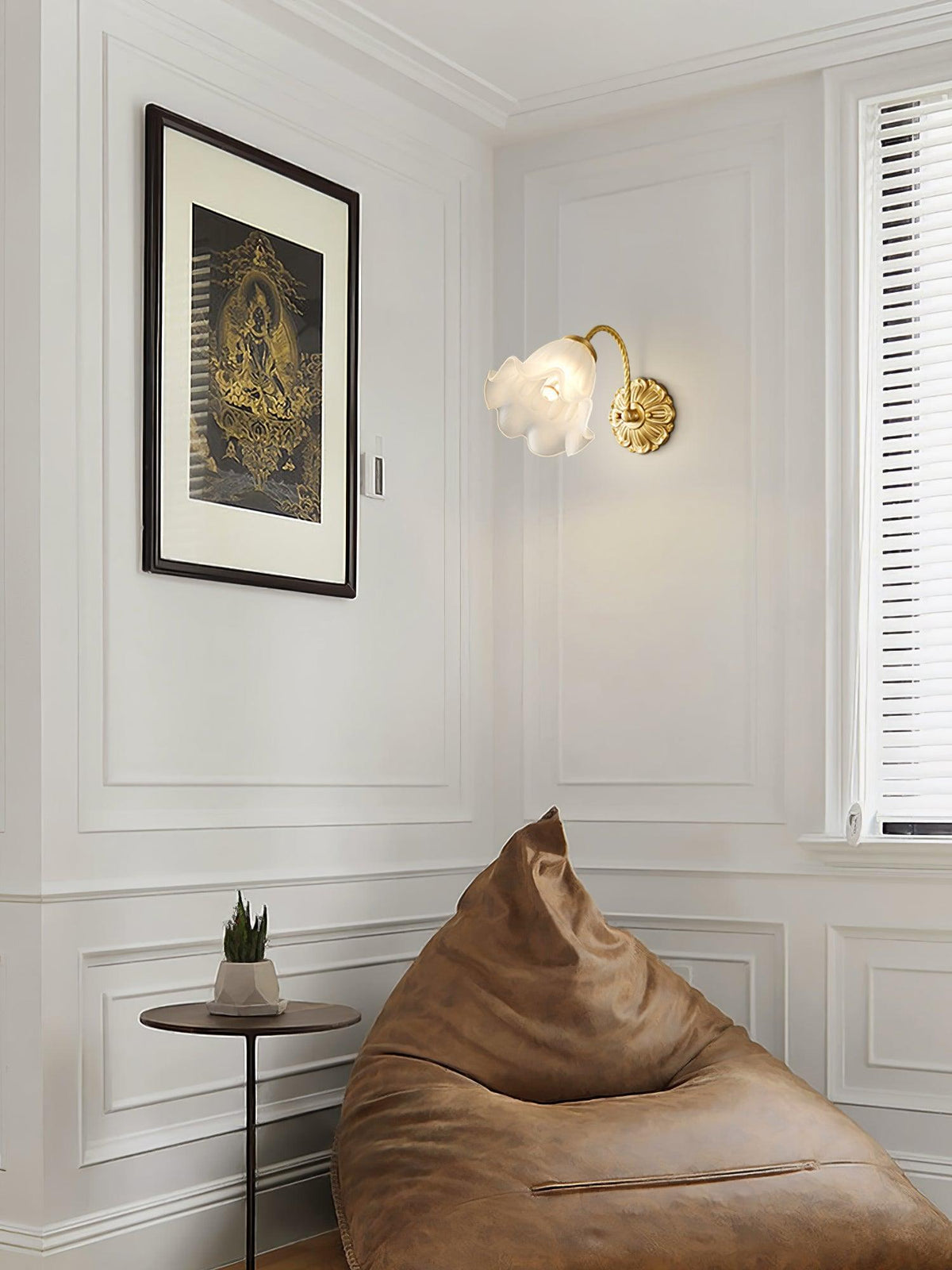 Veldenaria Glass Wall Light-Moonnatur