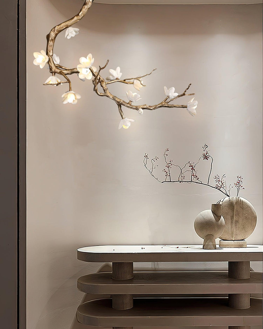 Everena Ceramic Chandelier-Moonnatur