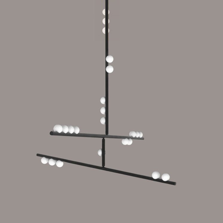 Ilvenaria Brass Chandelier-Moonnatur