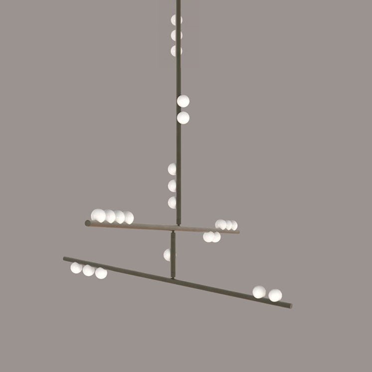 Ilvenaria Brass Chandelier-Moonnatur