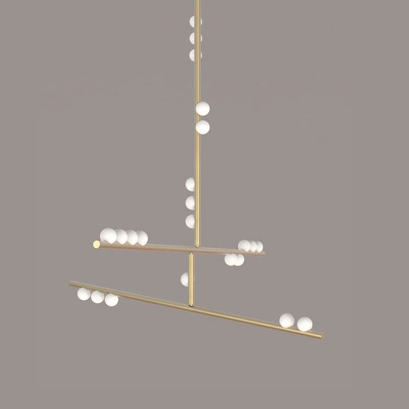 Ilvenaria Brass Chandelier-Moonnatur