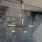 Ilvenaria Brass Chandelier-Moonnatur