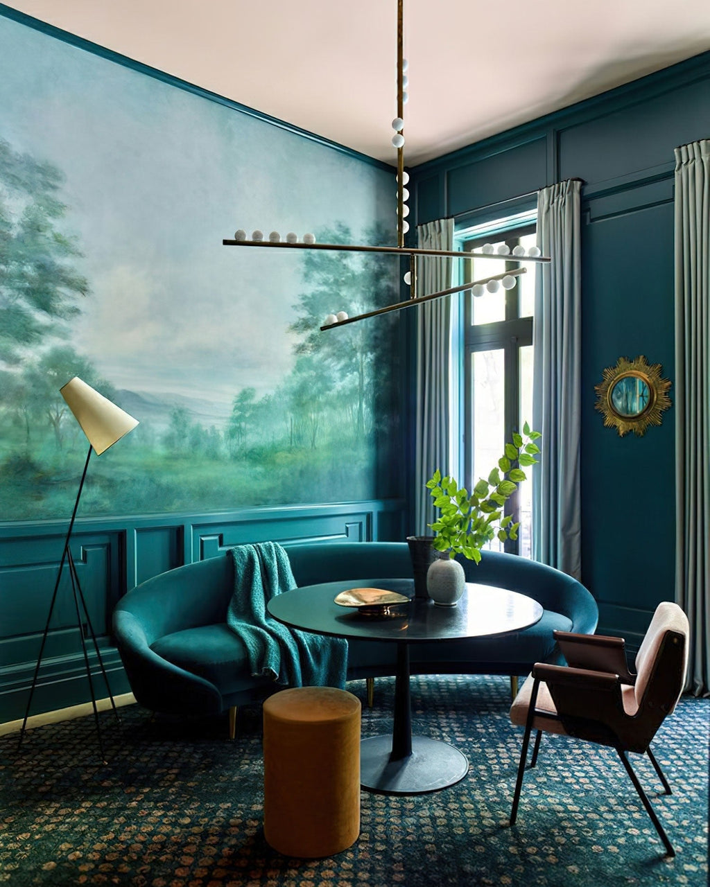 Ilvenaria Brass Chandelier-Moonnatur