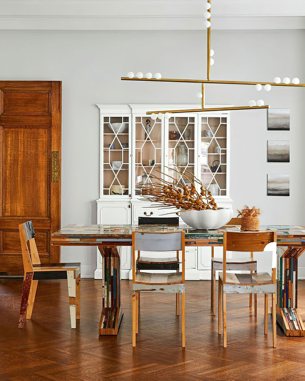Ilvenaria Brass Chandelier-Moonnatur