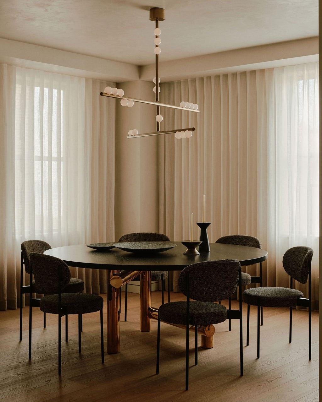 Ilvenaria Brass Chandelier-Moonnatur