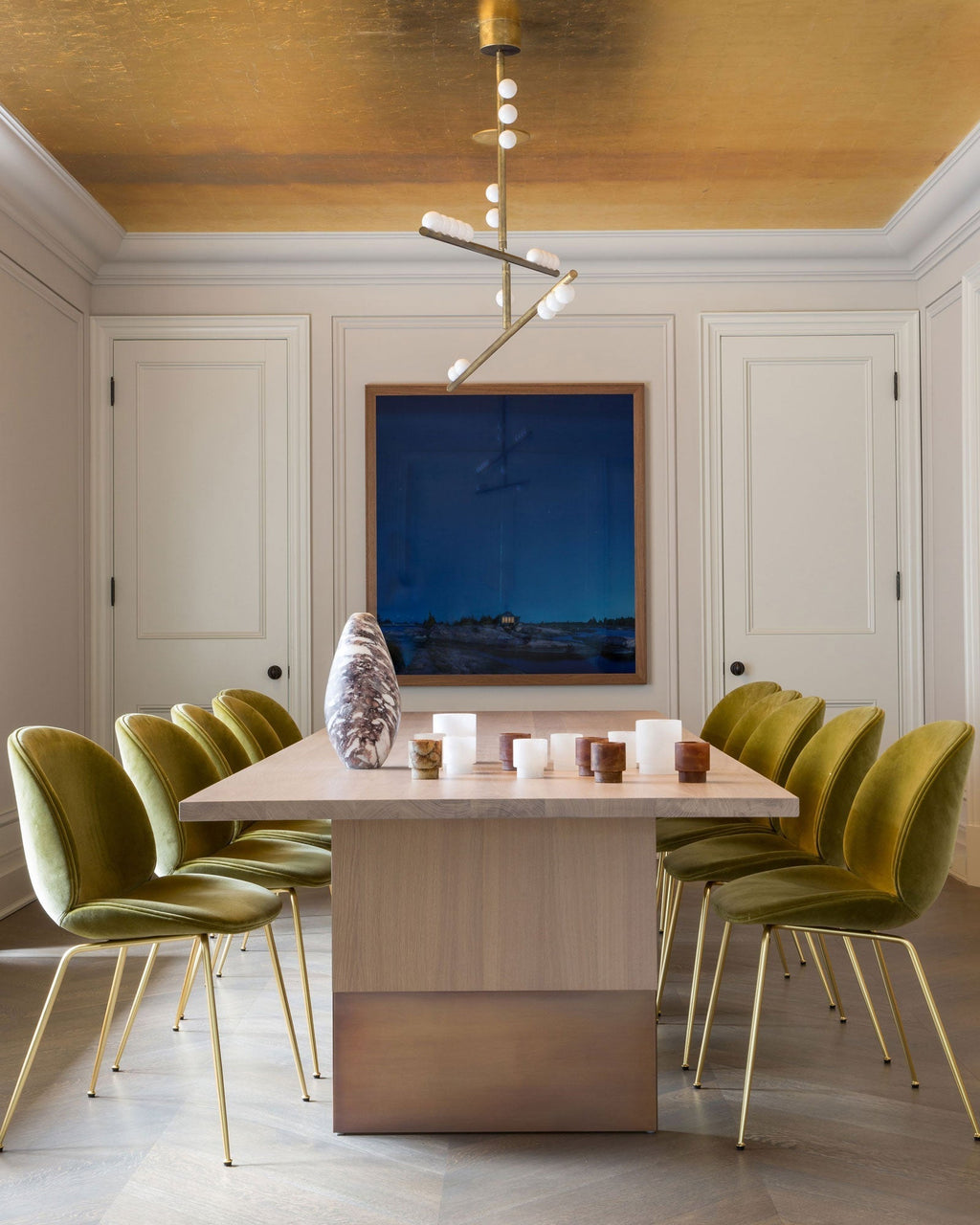 Ilvenaria Brass Chandelier-Moonnatur