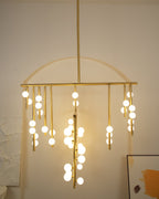 Ilvenaria Brass Chandelier-Moonnatur