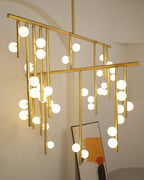 Ilvenaria Brass Chandelier-Moonnatur