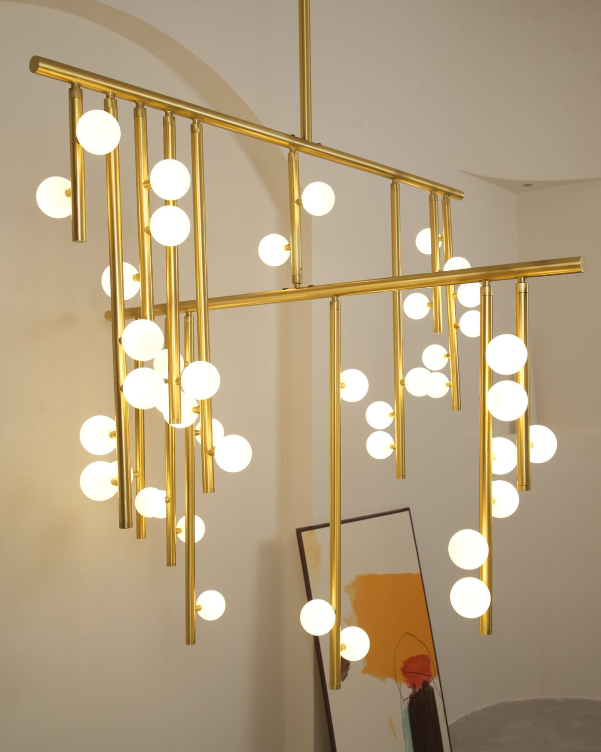 Ilvenaria Brass Chandelier-Moonnatur