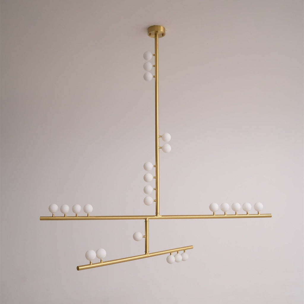 Ilvenaria Brass Chandelier-Moonnatur
