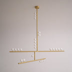 Ilvenaria Brass Chandelier-Moonnatur