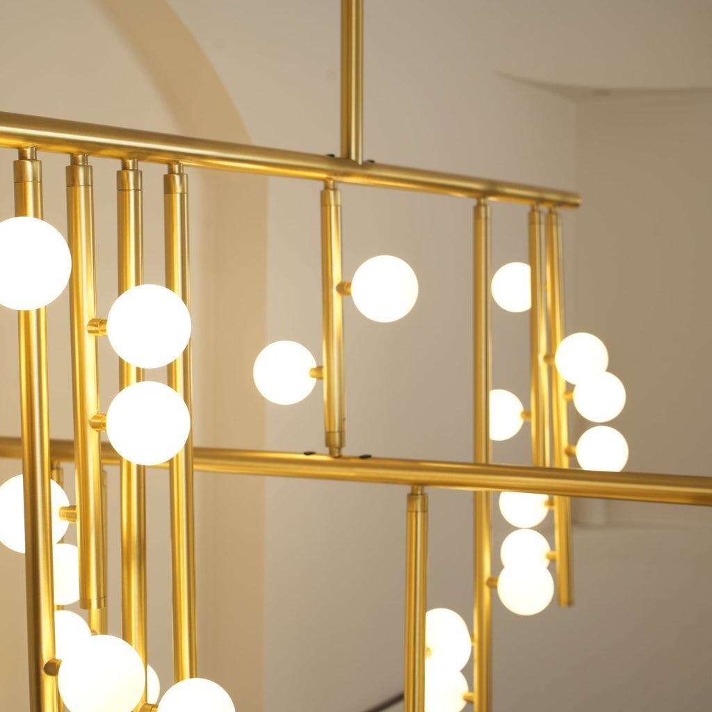 Ilvenaria Brass Chandelier-Moonnatur