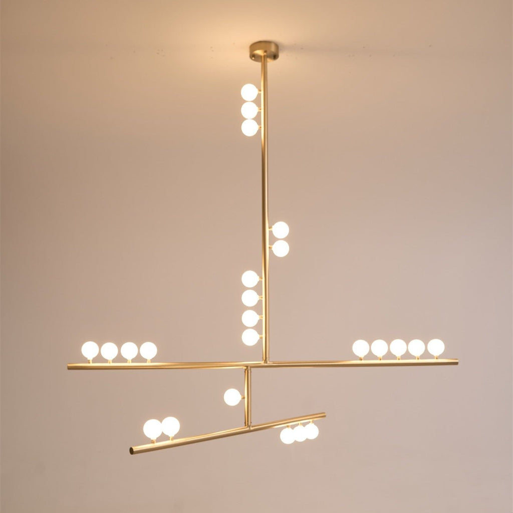 Ilvenaria Brass Chandelier-Moonnatur