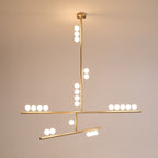 Ilvenaria Brass Chandelier-Moonnatur