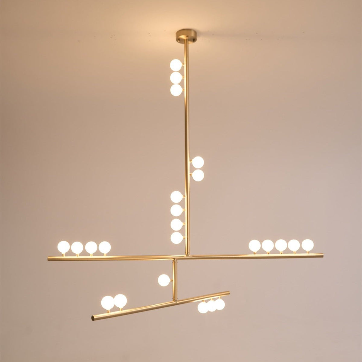 Ilvenaria Brass Chandelier-Moonnatur