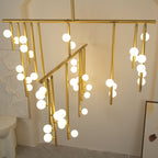 Ilvenaria Brass Chandelier-Moonnatur
