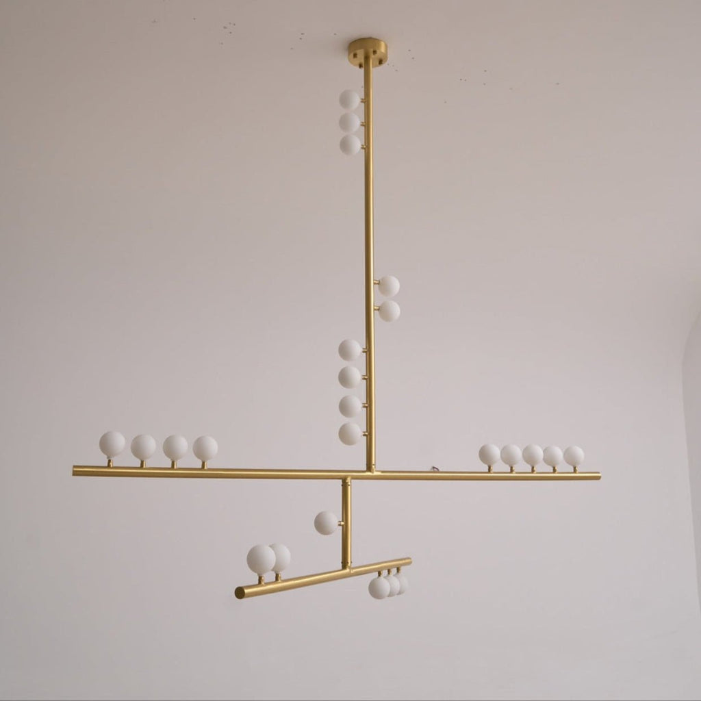 Ilvenaria Brass Chandelier-Moonnatur