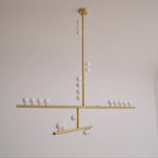 Ilvenaria Brass Chandelier-Moonnatur