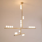 Ilvenaria Brass Chandelier-Moonnatur
