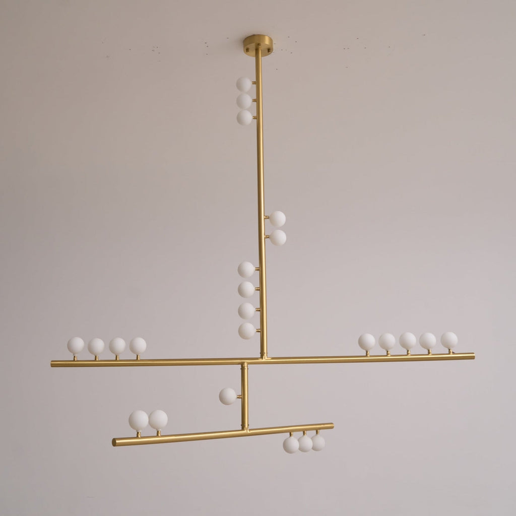 Ilvenaria Brass Chandelier-Moonnatur