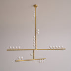 Ilvenaria Brass Chandelier-Moonnatur