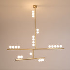 Ilvenaria Brass Chandelier-Moonnatur