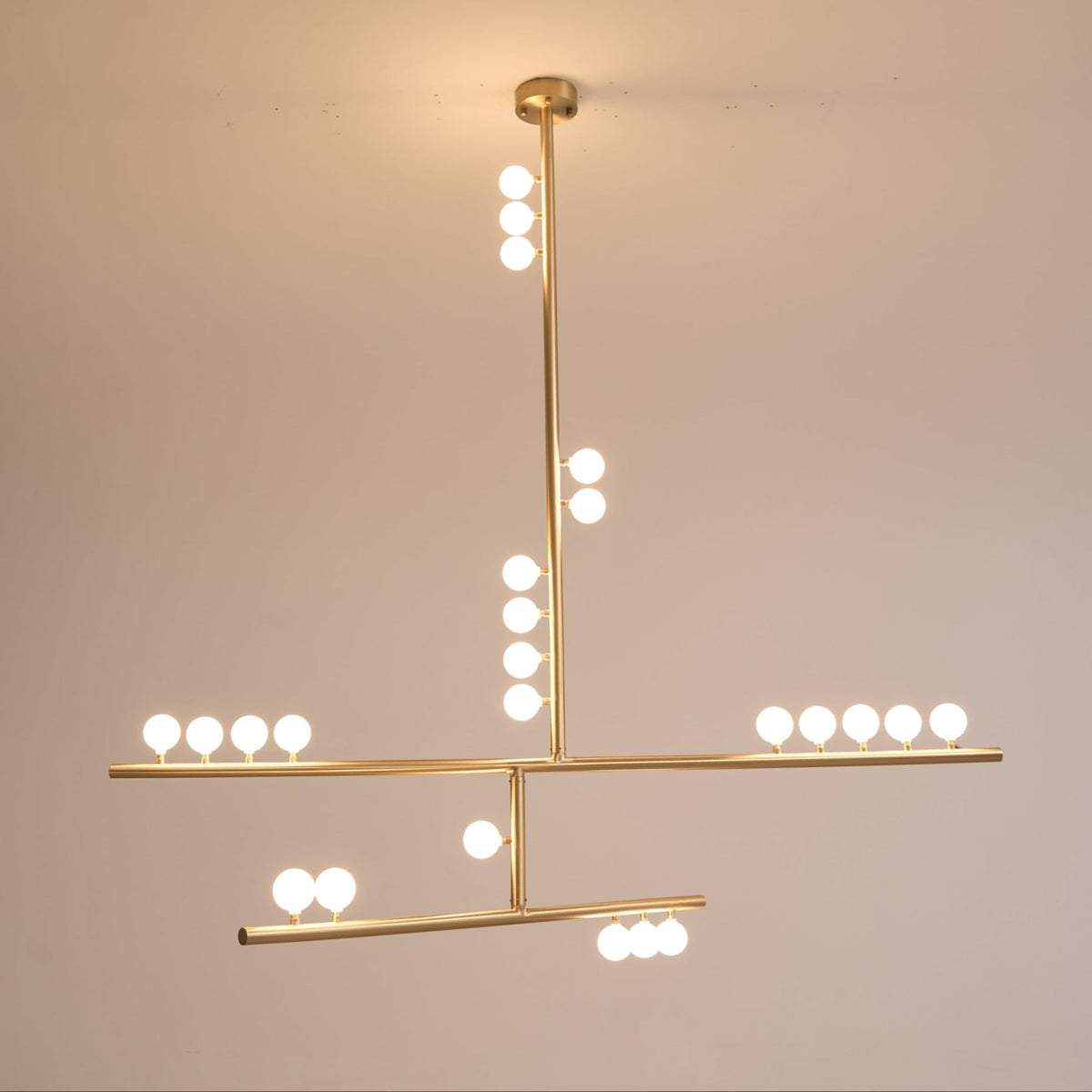 Ilvenaria Brass Chandelier-Moonnatur