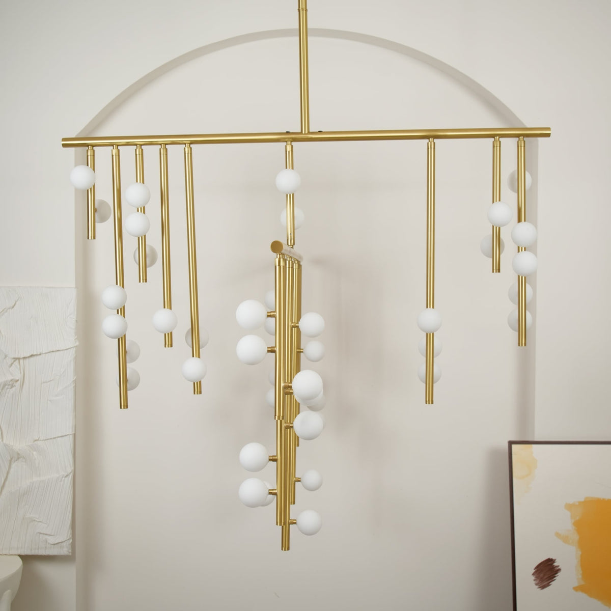 Ilvenaria Brass Chandelier-Moonnatur
