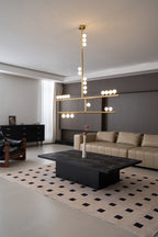 Ilvenaria Brass Chandelier-Moonnatur