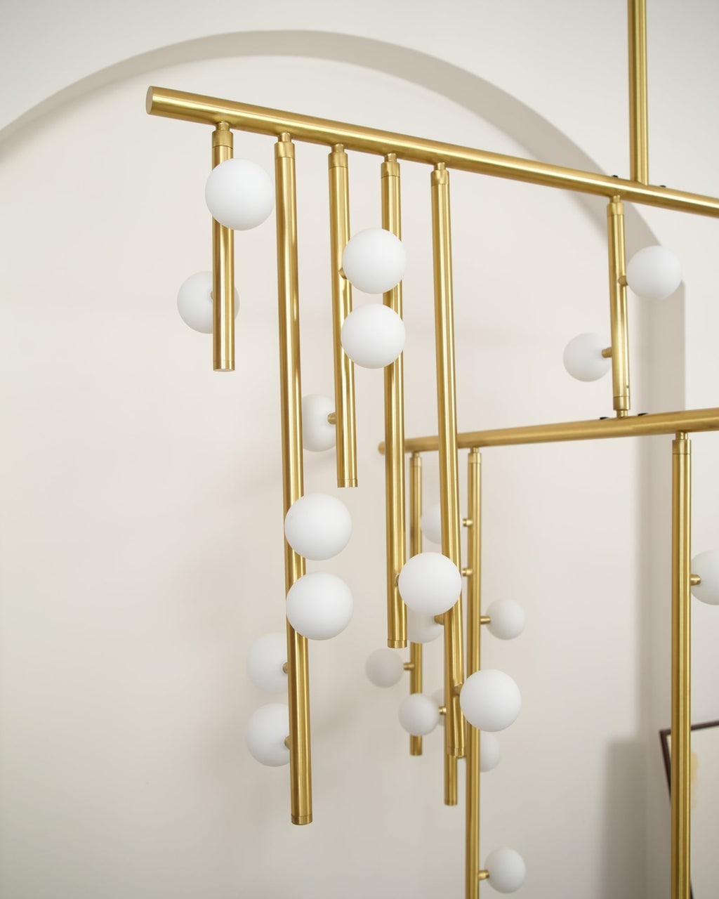 Ilvenaria Brass Chandelier-Moonnatur