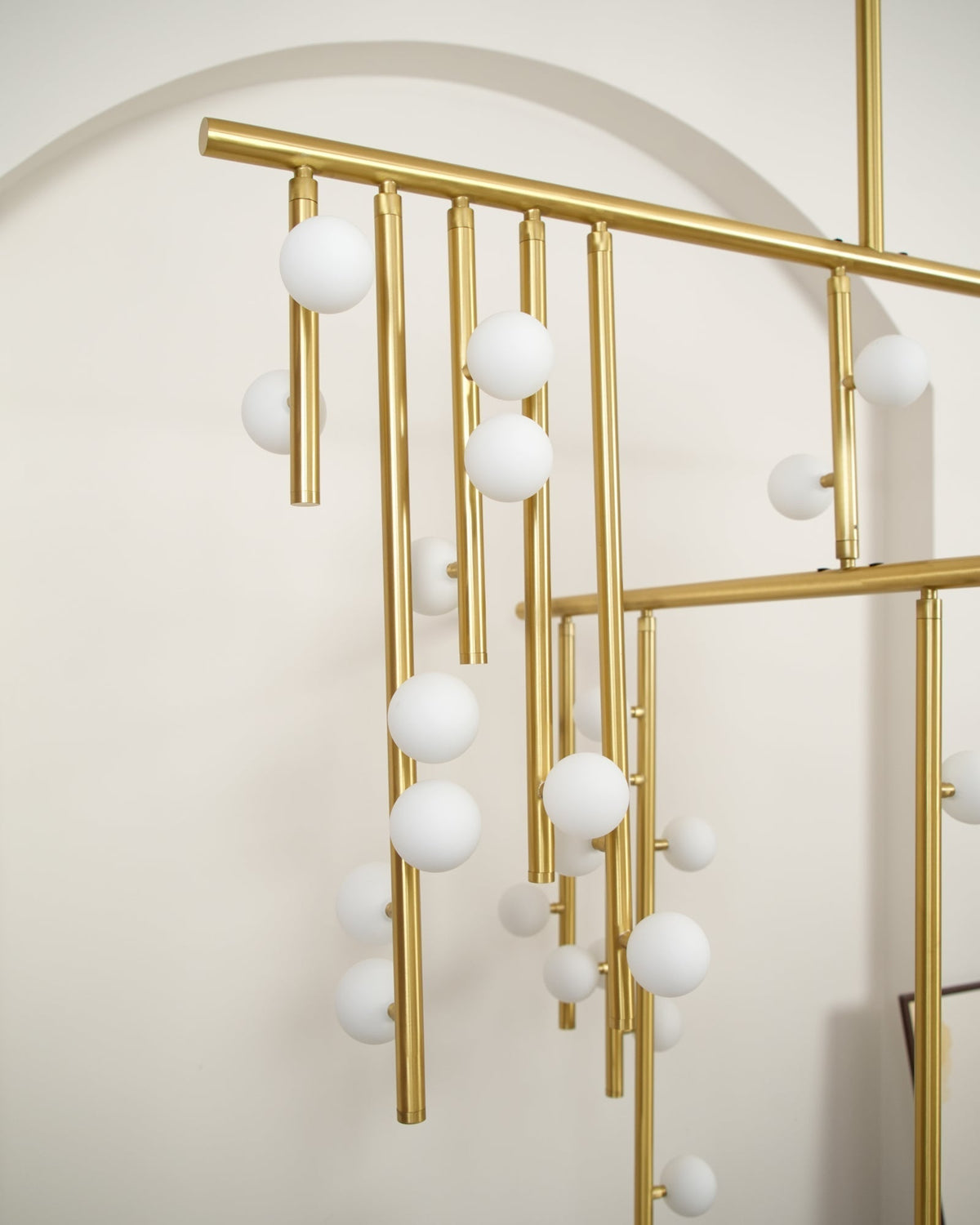 Ilvenaria Brass Chandelier-Moonnatur