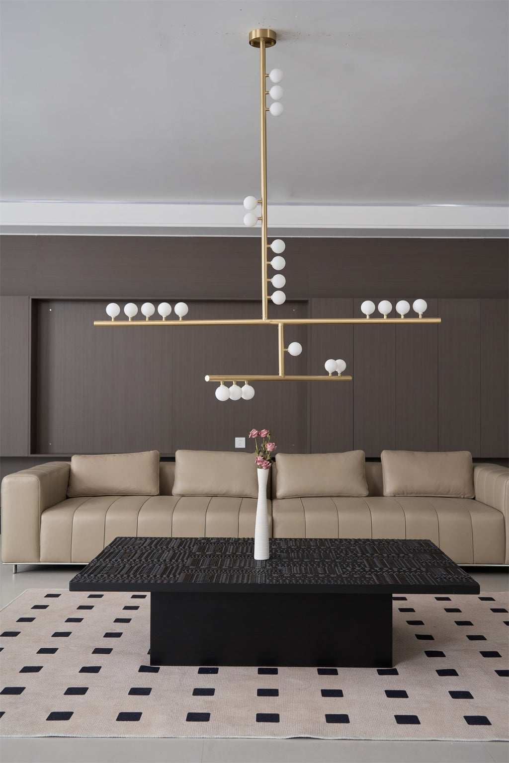 Ilvenaria Brass Chandelier-Moonnatur