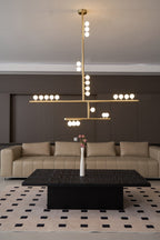 Ilvenaria Brass Chandelier-Moonnatur