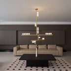 Ilvenaria Brass Chandelier-Moonnatur