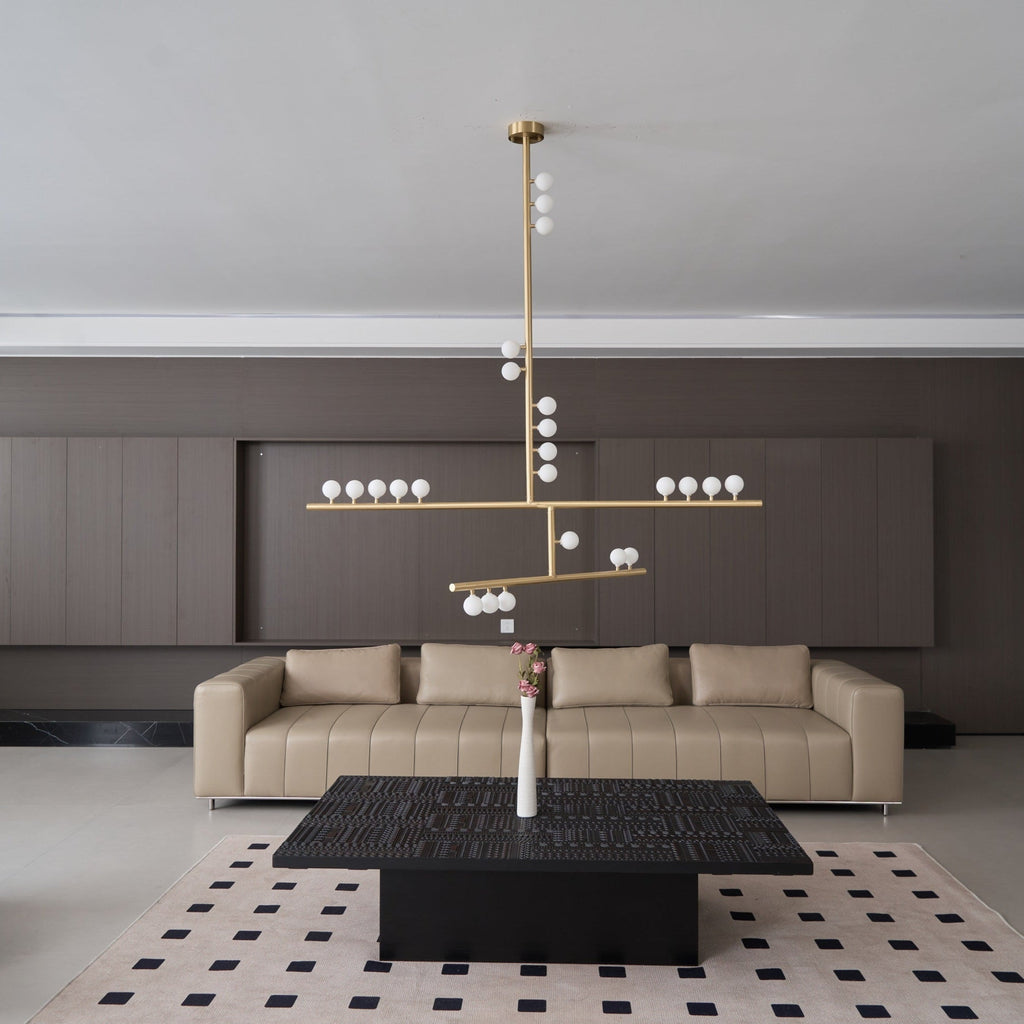 Ilvenaria Brass Chandelier-Moonnatur