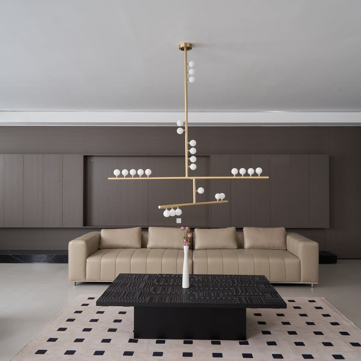 Ilvenaria Brass Chandelier-Moonnatur