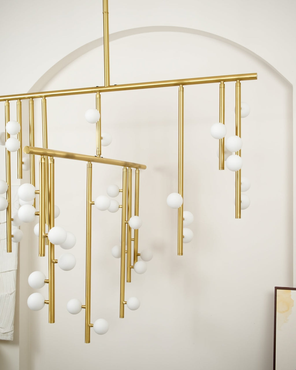Ilvenaria Brass Chandelier-Moonnatur