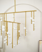 Ilvenaria Brass Chandelier-Moonnatur