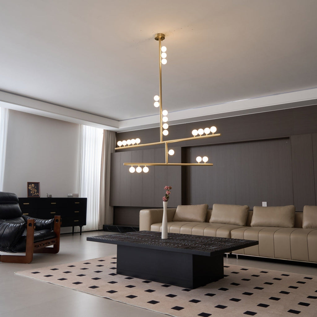 Ilvenaria Brass Chandelier-Moonnatur