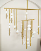 Ilvenaria Brass Chandelier-Moonnatur